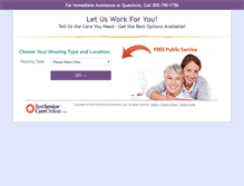 Tablet Screenshot of bestseniorcareonline.com